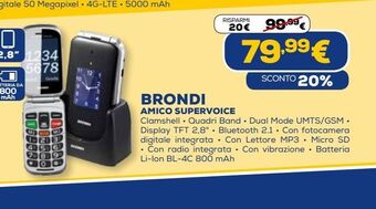 Euronics Brondi amico supervoice offerta