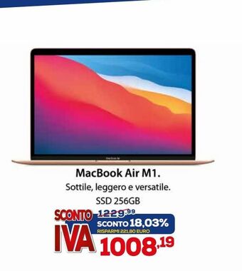 Euronics Macbook air m1. offerta