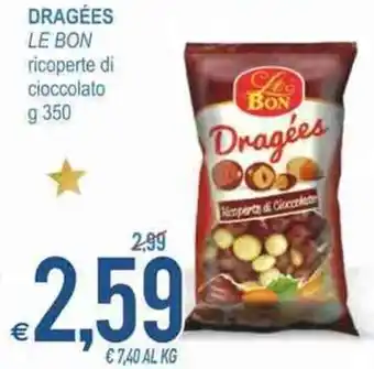 MD Discount Le Bon Dragées ricoperte di cioccolato g 350 offerta