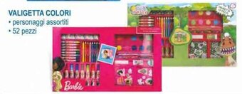 MD Discount Valigetta Colori personaggi assortiti 52 pezzi offerta