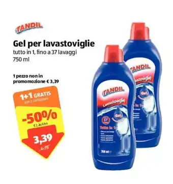 ALDI Tandil Gel per lavastoviglie 750ml offerta