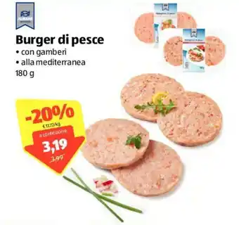 ALDI Almare Burger di pesce 180g offerta