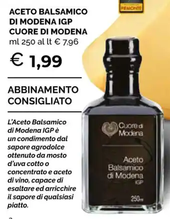 Cuore di Modena Aceto Balsamico di Modena IGP ml 250