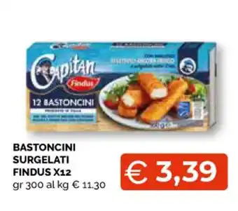 Mercatò Local Findus Bastoncini Surgelati x12 gr 300 offerta