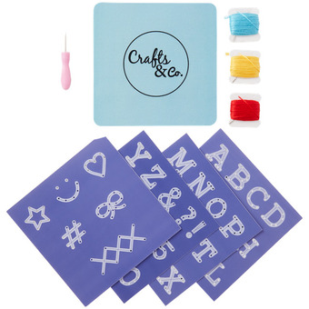 Kit ricamo alfabeto crafts & co