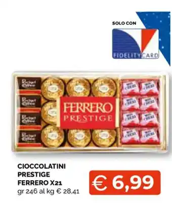 Mercatò Local Ferrero Cioccolatini Prestige x21 gr 246 offerta