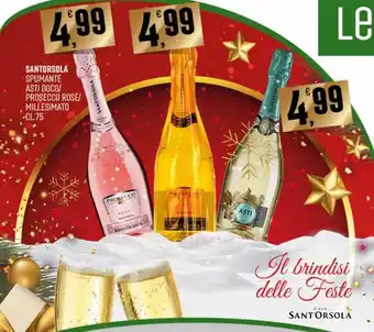 Santorsola Spumante Asti Docg/Prosecco Rose/Millesimato 75 cl