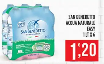 Supermercato Pollio San Benedetto Acqua Naturale Easy 1 Lt. x 6 offerta