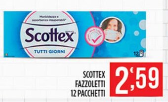 Supermercato Pollio Scottex Fazzoletti 12 Pacchetti offerta