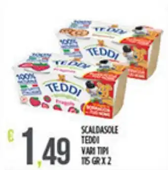 Supermercato Pollio Scaldasole Teddi vari tipi 115 gr x 2 offerta