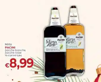 Pacini Mirto bacche bianche, bacche rosse 70 cl