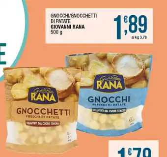 Maxi Sidis Giovanni Rana Gnocchi/Gnocchetti di Patate 500 g offerta