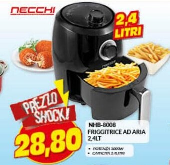 Risparmio Casa Necchi NHB-8008 Friggitrice Ad Aria 2,4lt offerta
