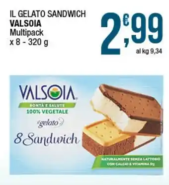 Valsoia Il Gelato Sandwich Multipack x 8 - 320 g