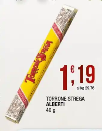 Maxi Sidis Alberti Torrone Strega 40 g offerta