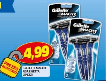 Risparmio Casa Gillette Mach3 usa e Getta 3 pezzi offerta