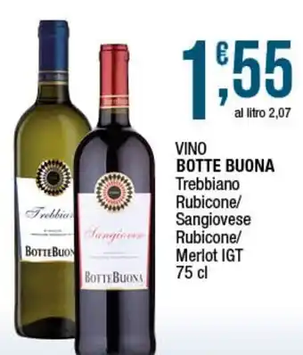 Botte Buona Trebbiano Rubicone/ Sangiovese Rubicone/ Merlot IGT 75 cl