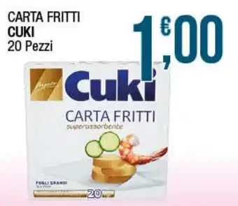 Cuki Carta Fritti 20 Pezzi