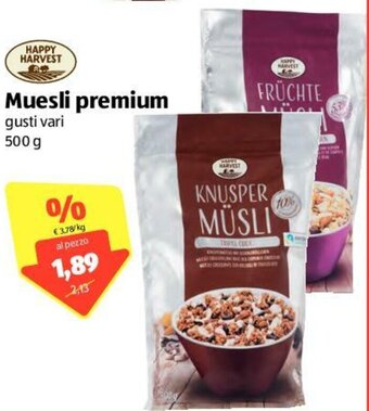 ALDI Happy Harvest Muesli premium 500g offerta