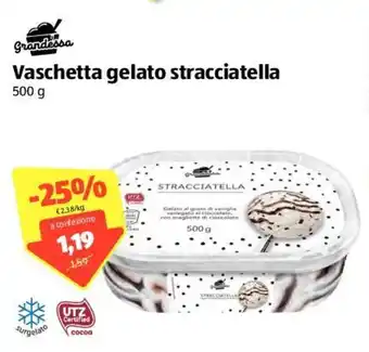 ALDI Grandessa Vaschetta gelato stracciatella 500g offerta