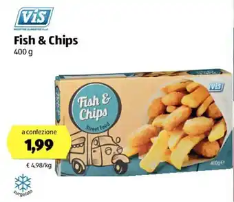 ALDI Vis Fish & Chips 400g offerta