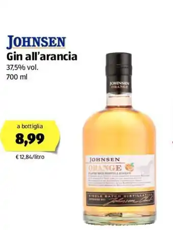 ALDI Johnsen Gin all'arancia 700ml offerta