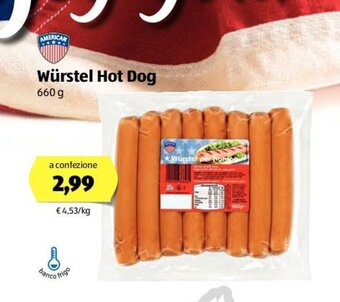 ALDI American Würstel Hot Dog 660g offerta