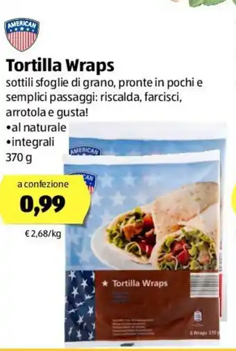 ALDI American Tortilla Wraps 370g offerta