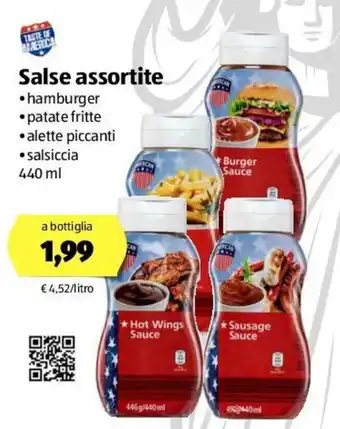 ALDI American Salse assortite 440ml offerta
