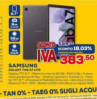 Samsung galaxy tab a7 lite