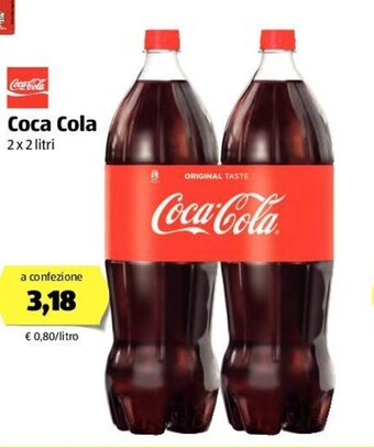 ALDI Coca Cola 2x2 litri offerta