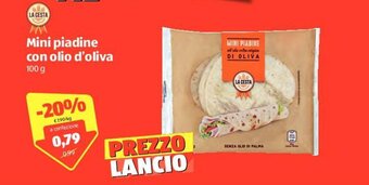 ALDI La Cesta Mini piadine con olio d'oliva 100g offerta