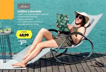 ALDI Belavi Lettino a dondolo 178 x 56cm offerta