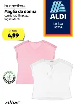 ALDI Blue Motion+ Maglia da donna offerta