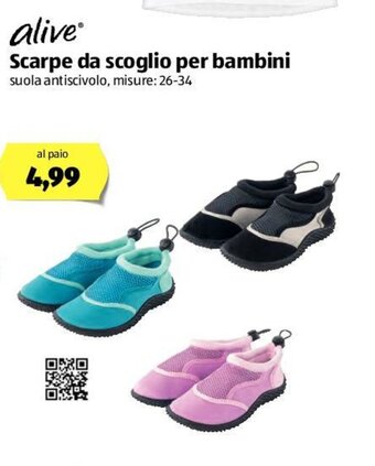 ALDI Alive Scarpe da scoglio per bambini offerta