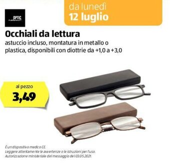 ALDI Optic Occhiali da lettura offerta