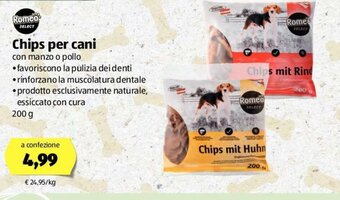 ALDI Romeo Select Chips per cani 200g offerta