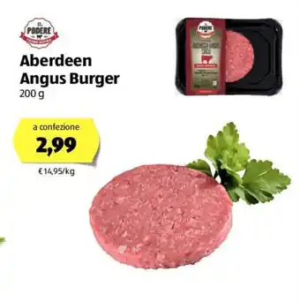 ALDI IL Podere Aberdeen Angus Burger offerta