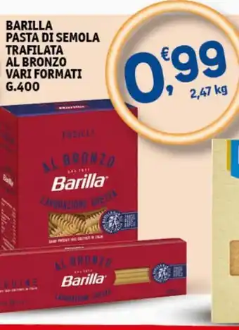 Sigma Superstore Barilla Pasta Di Semola Trafilata Al Bronzo Vari Formati 400 g. offerta