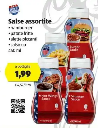 ALDI Taste Of America Salse Assortite offerta