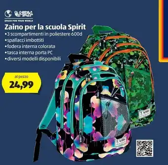 ALDI Zaino Per La Scuola Spirit offerta