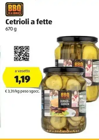 ALDI BBQ Cetrioli A Fette offerta