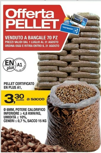 Bricofer Pellet offerta