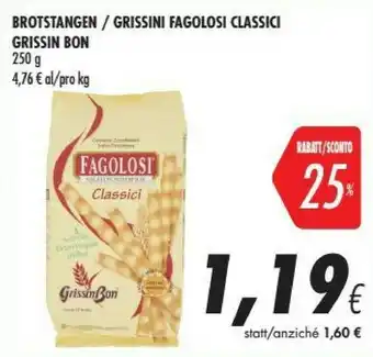 Coop Grissin bon Grissini Fagolosi Classici offerta
