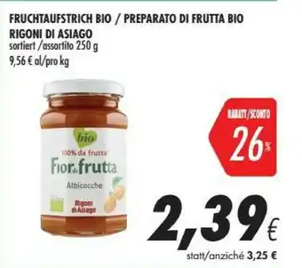 Coop Rigoni Di Asiago Fior Di Frutta Albicocche 250 G(ml) offerta