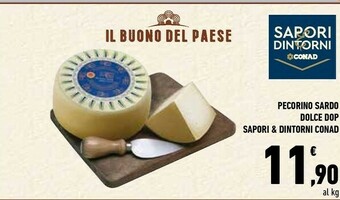 Conad Sapori & Dintorni Conad Pecorino Sardo Dolce Dop offerta