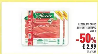 Conad Citterio Prosciutto Crudo Sofficette offerta
