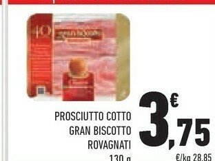 Conad Rovagnati Gran Biscotto Prosciutto Cotto Di Alta Qualità 130 G(ml) offerta