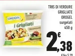 Conad Orogel Tris Di Verdure Grigliate offerta