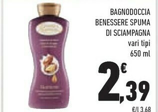 Conad Spuma di Sciampagna Bagnodoccia Benessere offerta